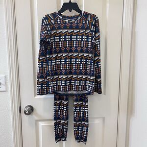 Patagonia Kids Capilene Midweight Crew Top and Pants Baselayer Set Size Large 12